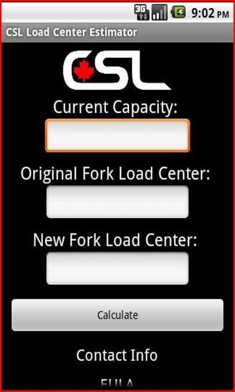 CSL Load Center Estimator截图1