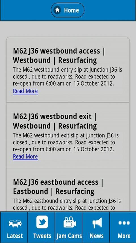 M62 Traffic News截图2