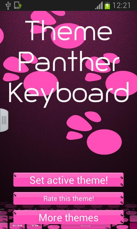 Theme Panther Keyboard截图1