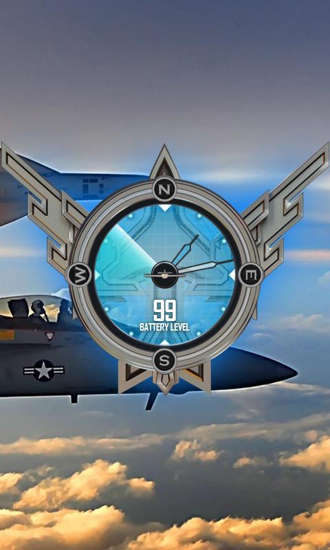 F18 Hornet Airforce Clock LWP截图2