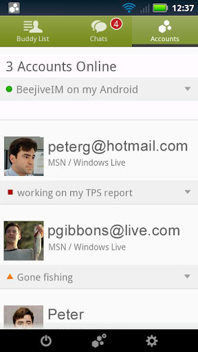 BeejiveIM Live Messenger的截图1