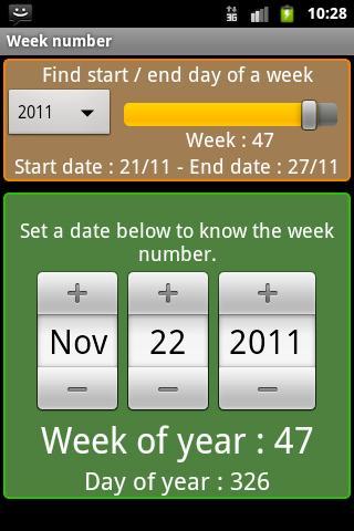 Week Number Simple截图1