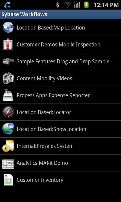 Sybase Mobile Workflow 2.1截图1