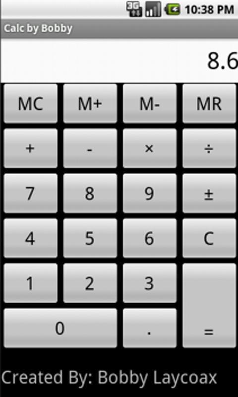 Bobby's Calculator截图2