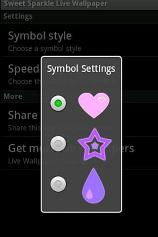 Sweet Sparkle Live Wallpaper截图4