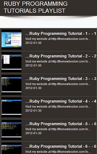 Ruby编程视频教程截图1