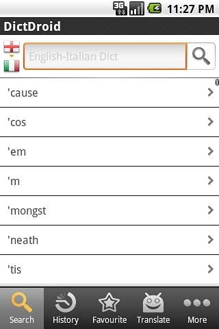 English&lt;-&gt;Italian Dictionary截图2