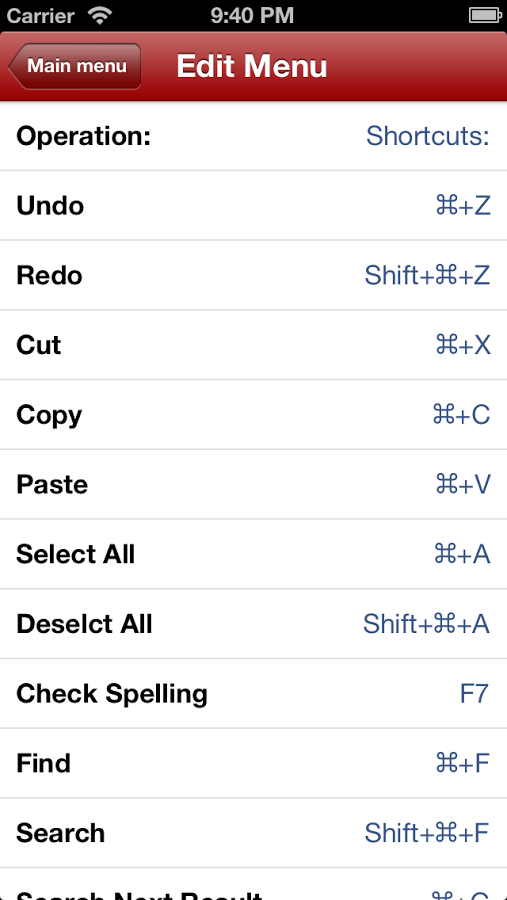 Shortcuts Acrobat Reader截图10