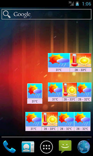 香港天气预测 Widget‏截图4