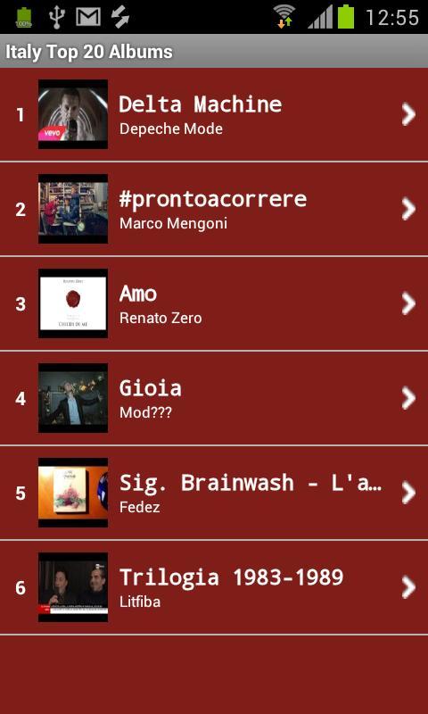 Italy Top Music Charts截图4