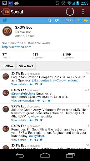 SXSW Eco Mobile Guide截图3