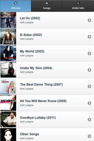 艾薇儿所有的歌词截图1