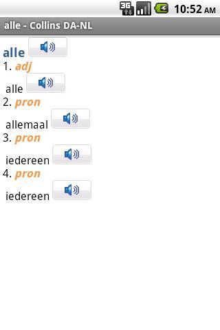 Danish-Dutch Dictionary TR截图1