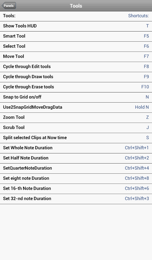 Shortcuts for Cakewalk Sonar截图10