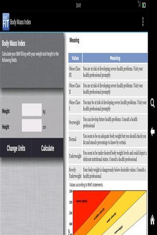 健康和Fit计算器截图4