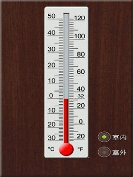 模拟温度计截图