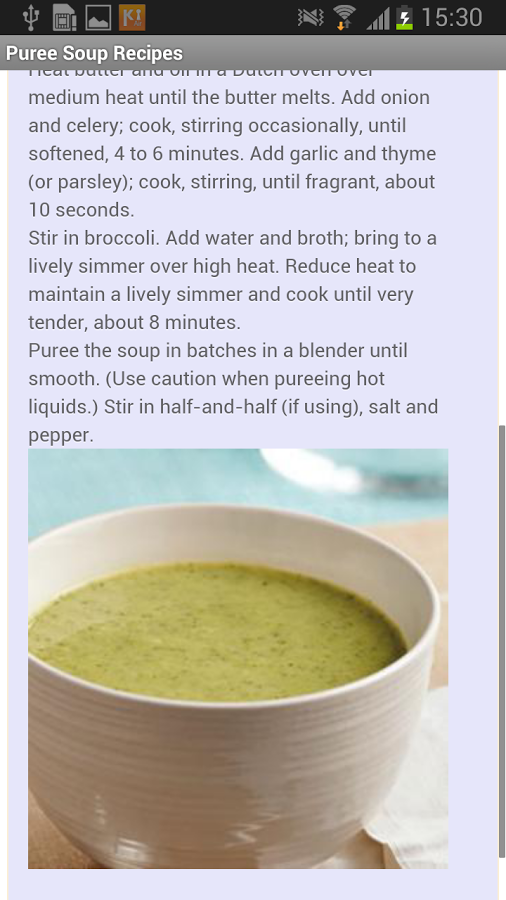 Puree Soup Recipes截图1