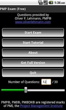 PMP Exam Free - Oliver Lehmann截图