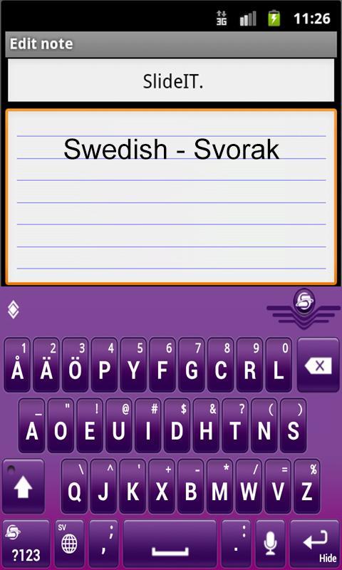 SlideIT Swedish Svorak Pack截图2