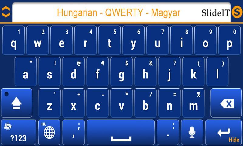 SlideIT Hungarian QWERTY Pack截图3