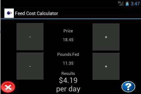 Feed Cost Calculator截图2