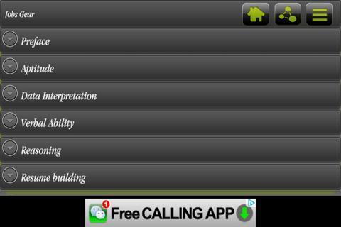 Jobs Gear -Aptitude Verbal MCQ截图5