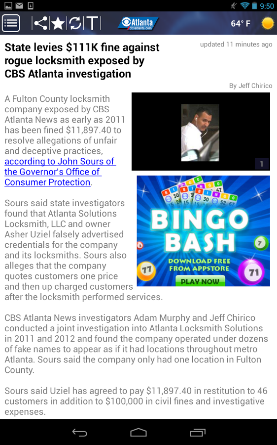 CBS Atlanta Mobile截图3