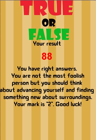 True of False-Test截图5