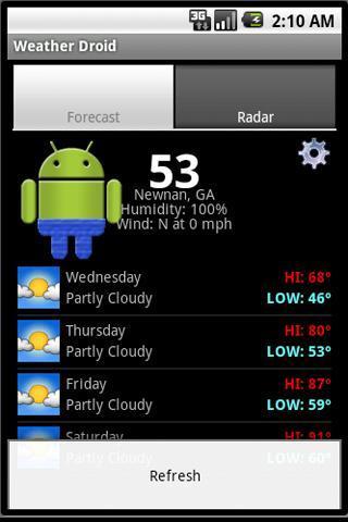 Weather Droid Widget Lite截图2