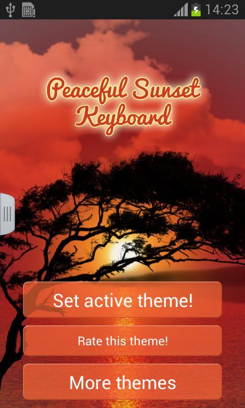 Peaceful Sunset Keyboard截图1