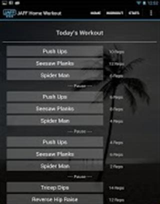JAFF Home Workout截图3