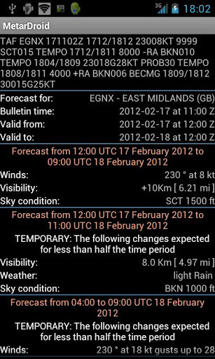 Metar Droid Lite截图3