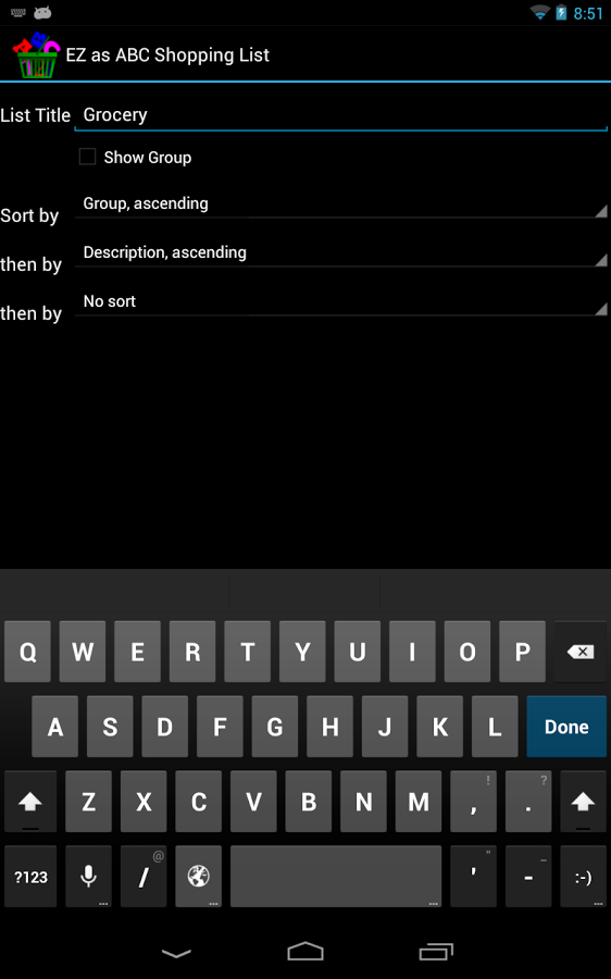 Easy as ABC Shopping List截图2