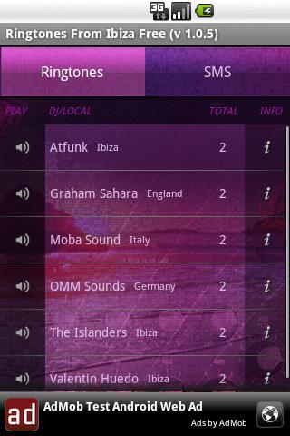 Ringtones from Ibiza Free截图2