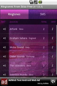 Ringtones from Ibiza Free截图