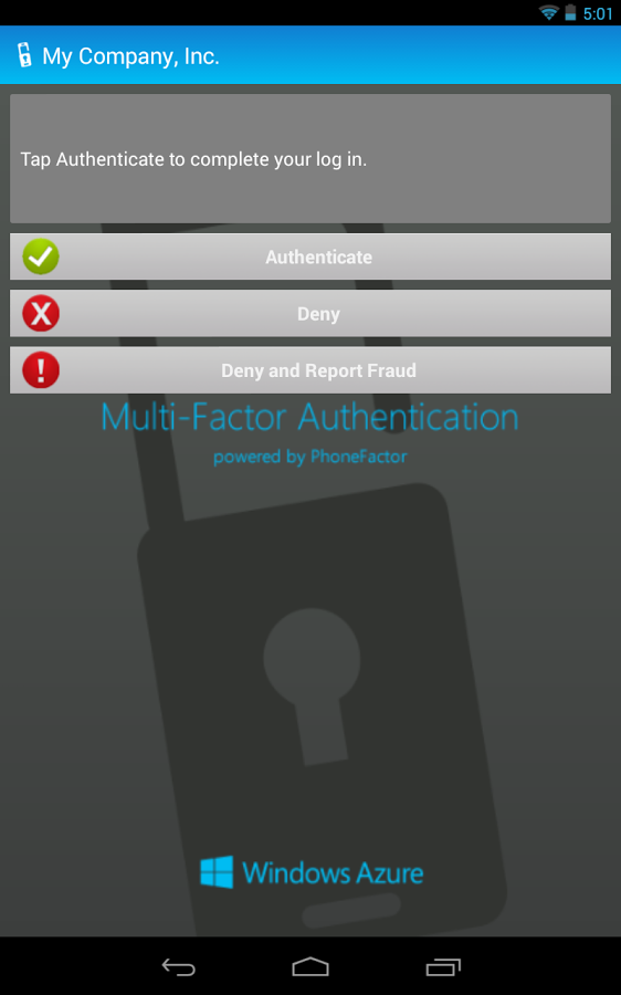 Multi-Factor Authentication截图1