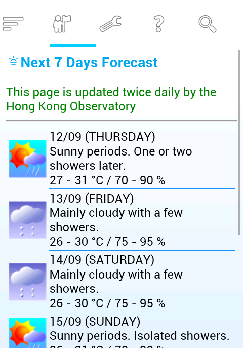 香港天氣 WeatherHK截图8