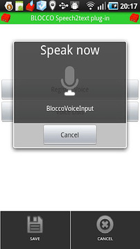 BLOCCO Speech2text截图
