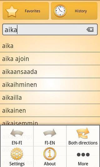 English Finnish Dictionary Fr截图2