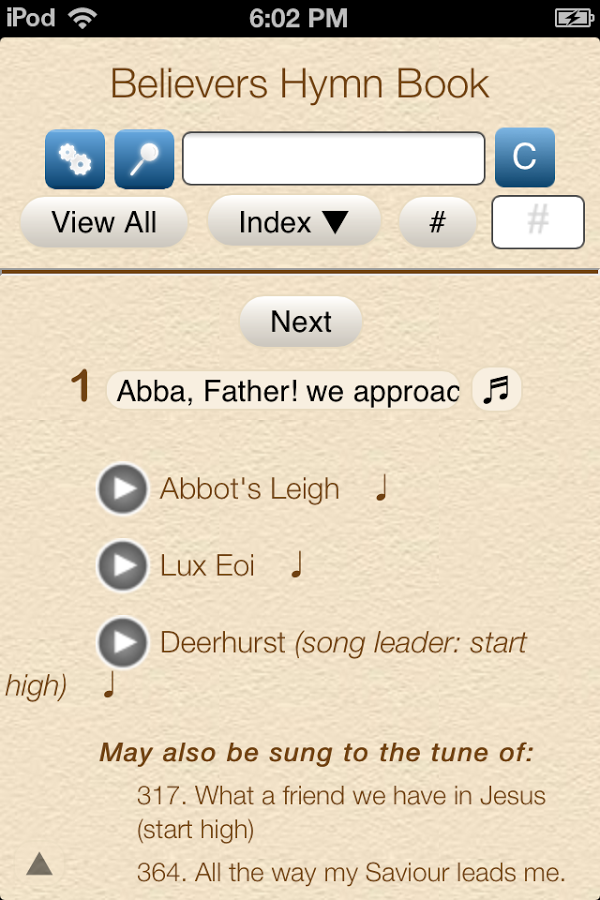 Believers Hymn Book截图2
