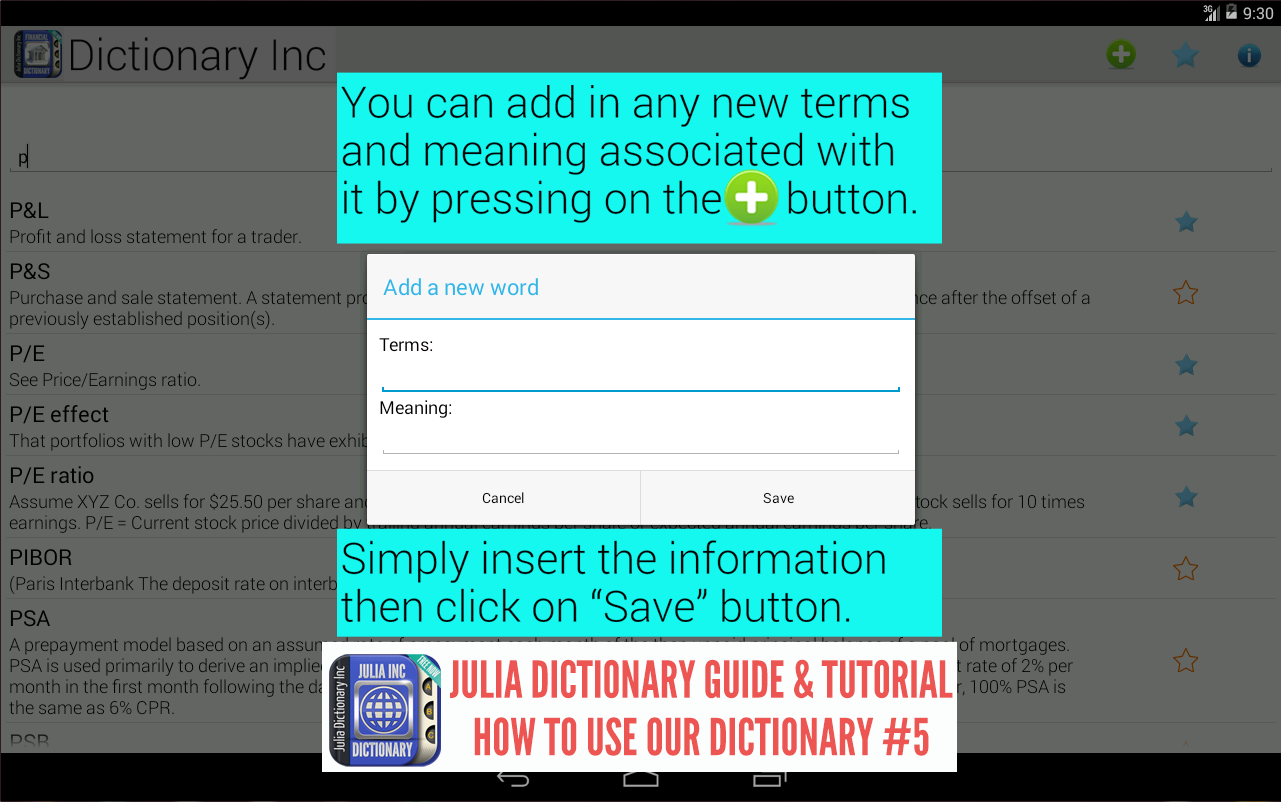 How to use dictionary