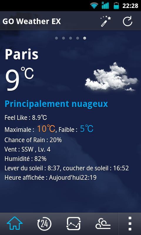 French Language GOWeatherEX截图2