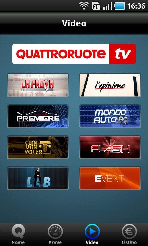 Quattroruote Android Demo截图2