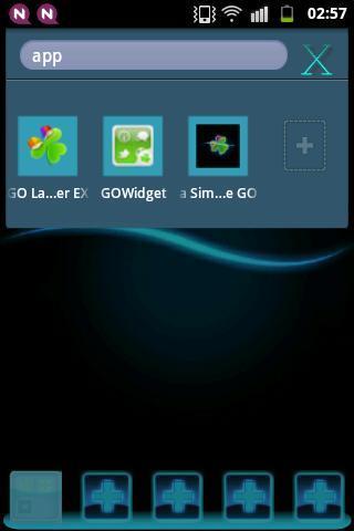 GO Theme Launcher EX Blue截图1