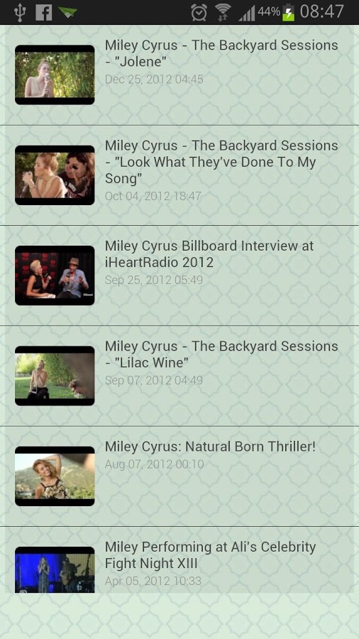 Miley Cyrus Song Lyrics截图2