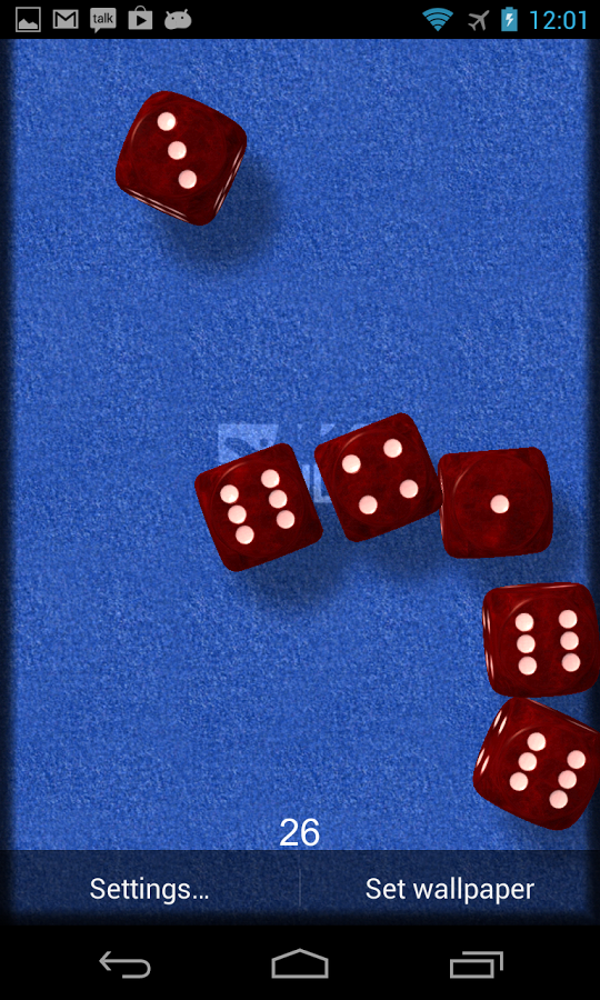 3D Dice Live Wallpaper截图10