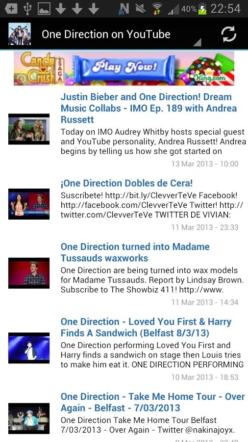 The One Direction Video Player截图3