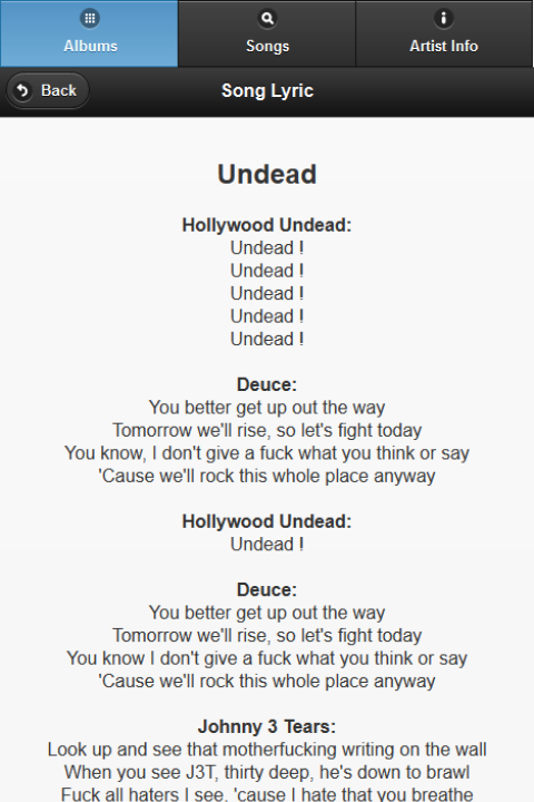 Hollywood Undead All Lyrics截图4