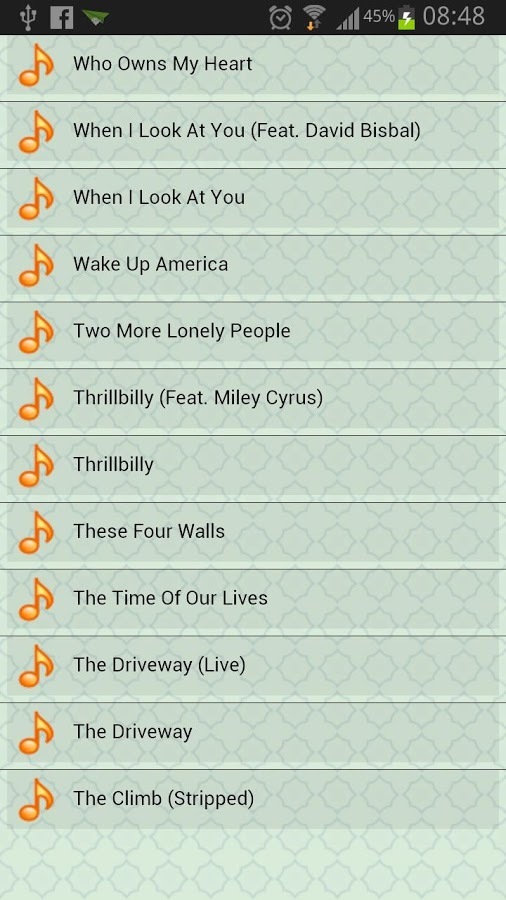 Miley Cyrus Song Lyrics截图4