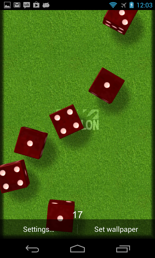 3D Dice Live Wallpaper截图9